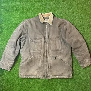 Retro Big Smith chore coat, corduroy collar, utility pockets